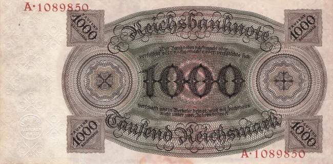 1000 Mark 1924 R.172a R/A